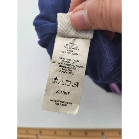 Sea Angel Doheny Bloom Navy 1 Piece Tie On Swimsuit Bathing Suit SZ XL - Picture 9 of 13